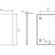 Miroir de salle de bains avec éclairage LED Suecia Ledimex croquis 12