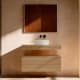 Mueble de baño con encimera de madera 10 cm de altura con cajonera Nomad monocolor Visobath principal 3