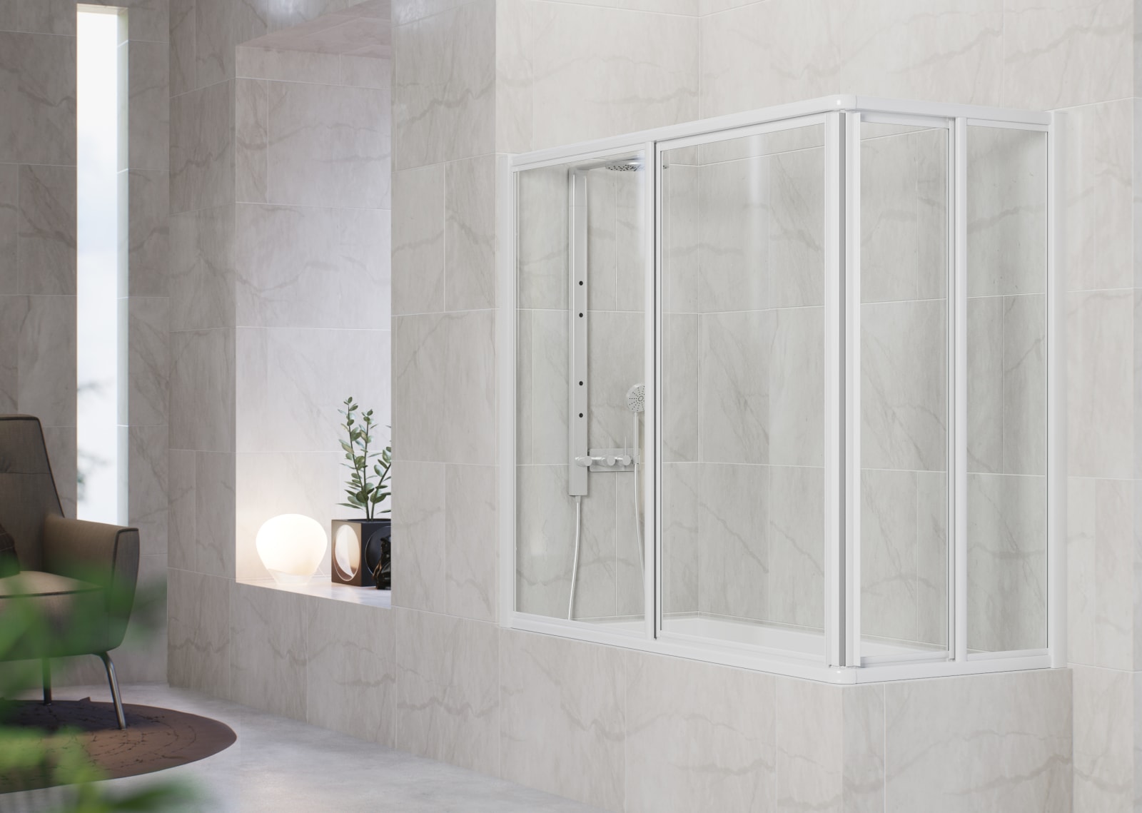 Mampara de bañera Amadora Bruntec principal 0
