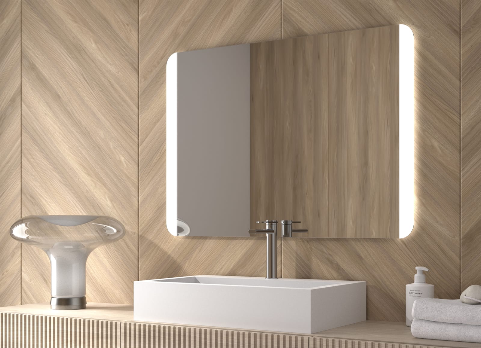 Miroir de salle de bains avec éclairage LED Mavi Eurobath principal 0