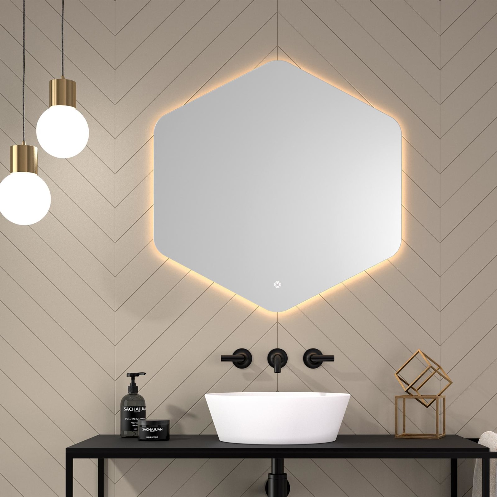 Miroir de salle de bains avec éclairage LED Azores Eurobath principal 0