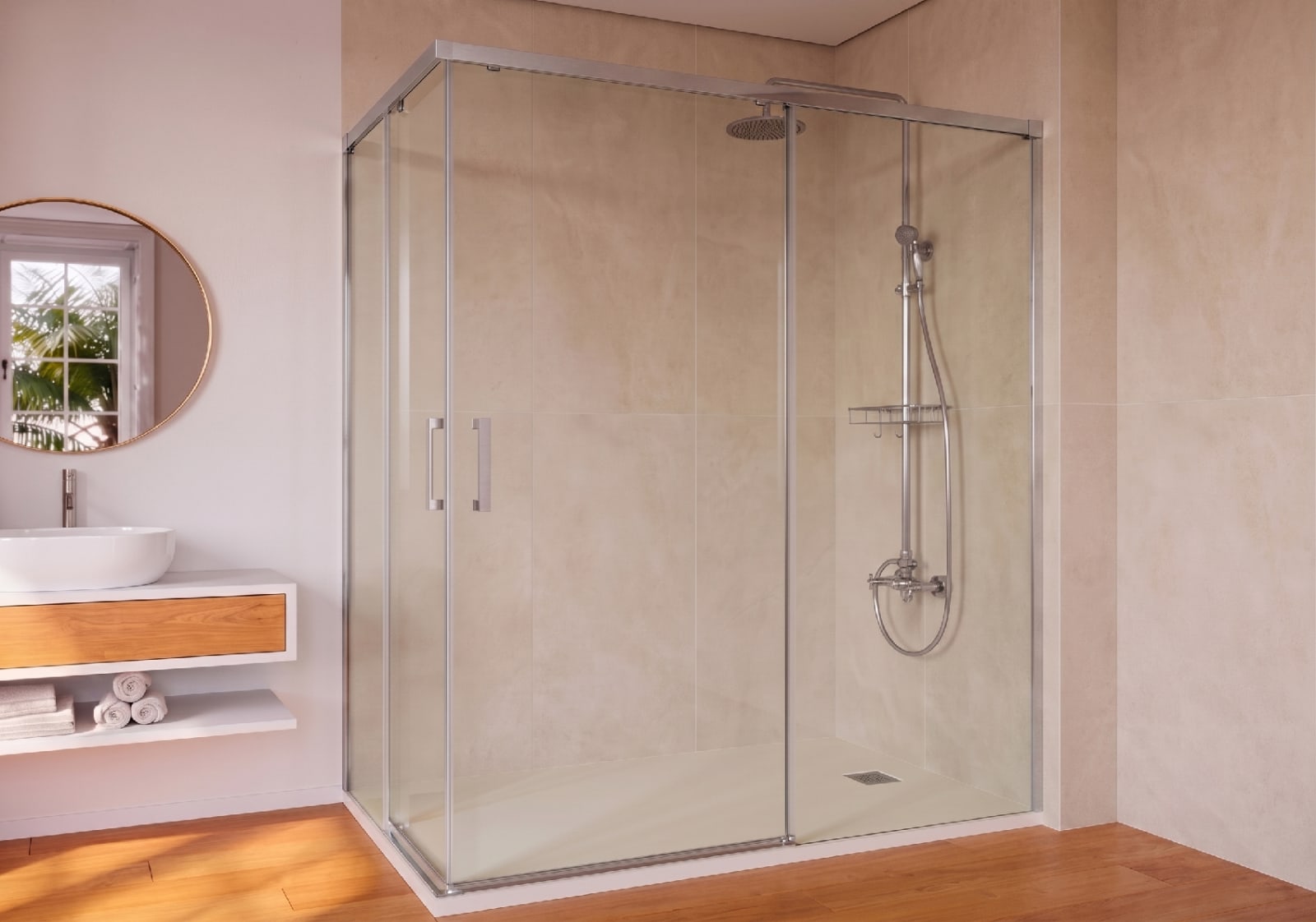 Paroi de douche Elara Bruntec sur mesure principal 0