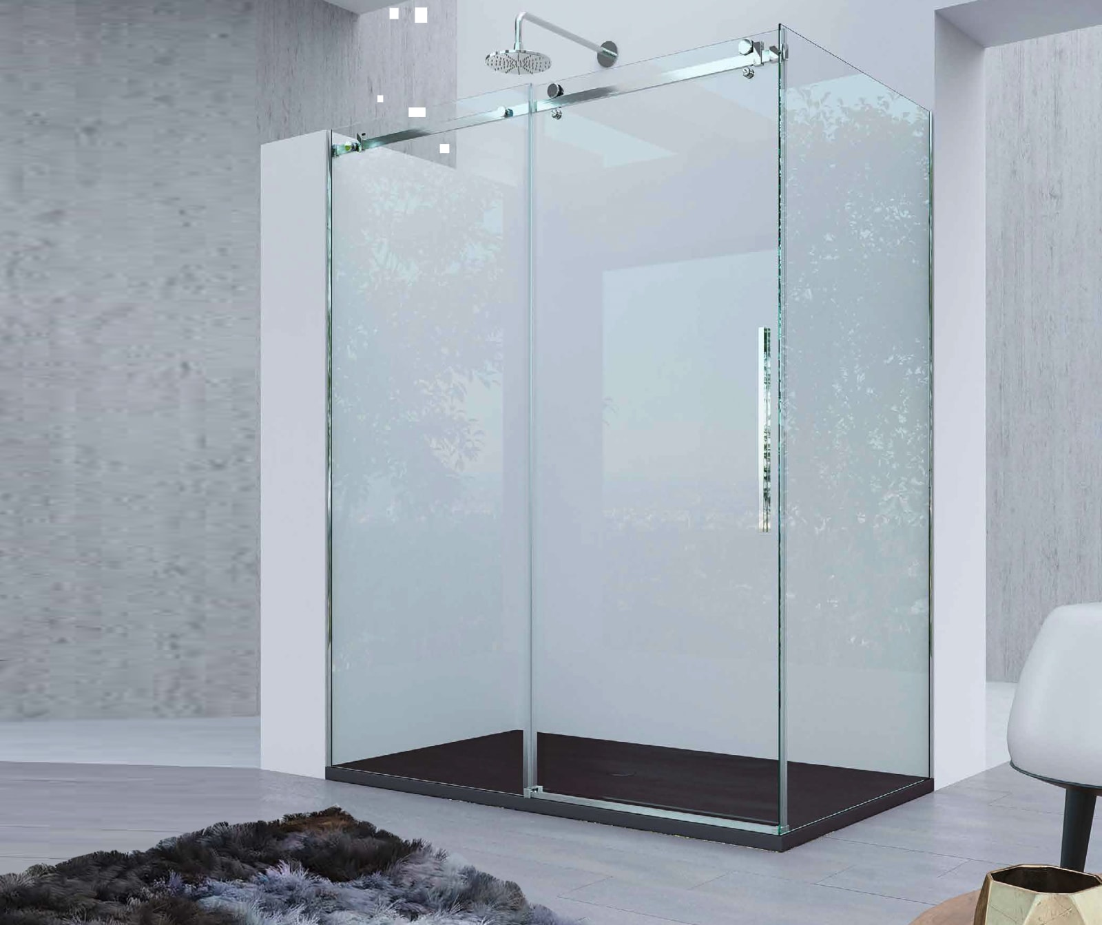 Mampara de ducha Bernini Glassinox principal 0