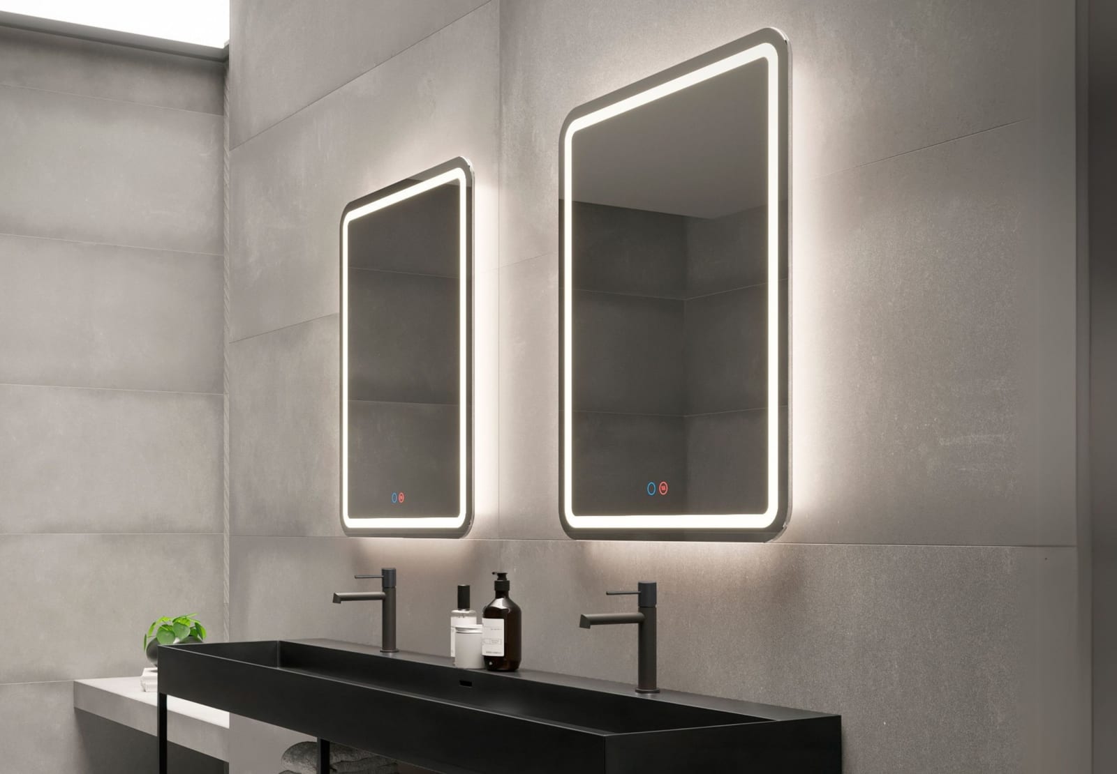 Miroir de salle de bains avec éclairage LED Grecia Ledimex principal 0