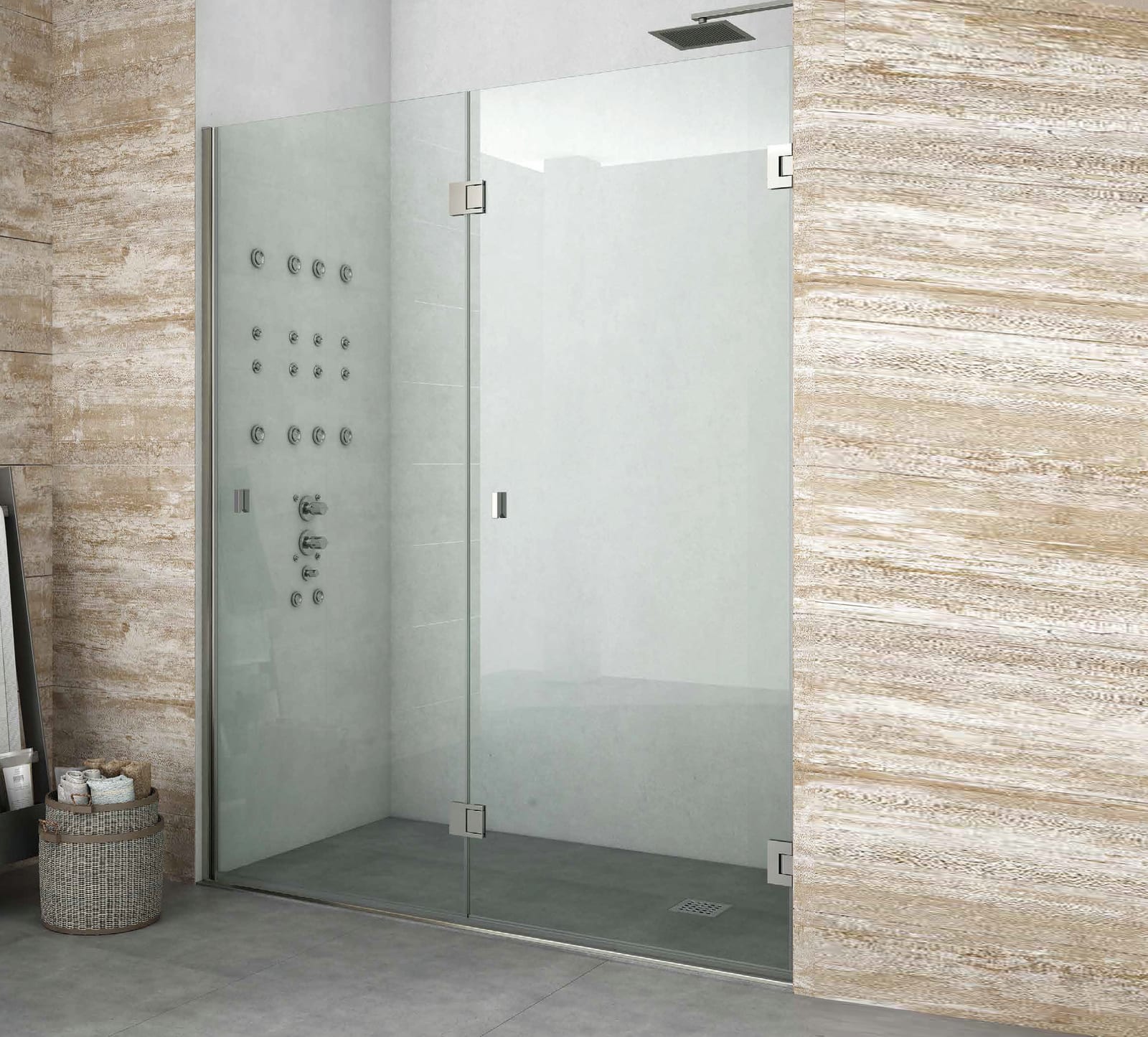 Mampara de ducha Singapur Glassinox principal 0