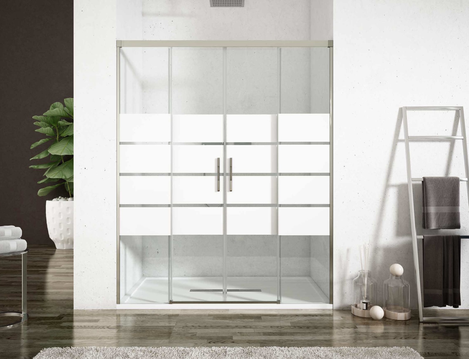 Mampara de ducha Corinto Glassinox principal 0