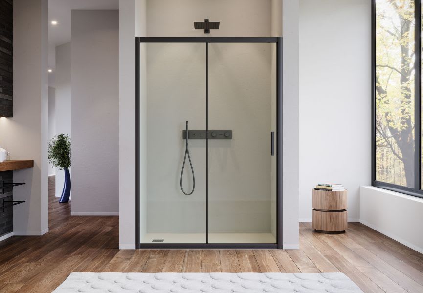 Paroi de douche profilé noir New Sabik Bruntec principal 0