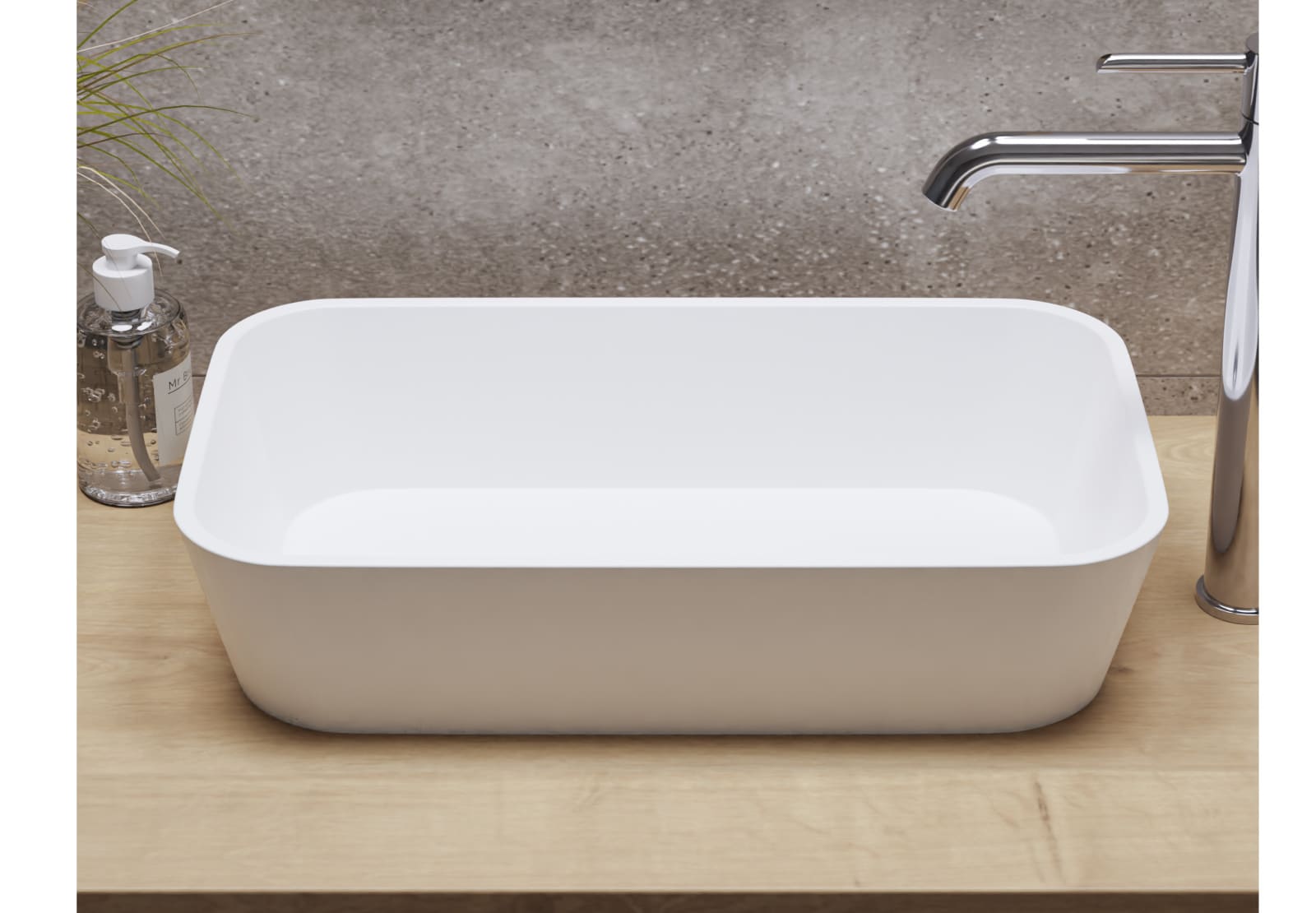 Biel Bassin à poser massif avec profondeur réduite Art and Bath principal 0