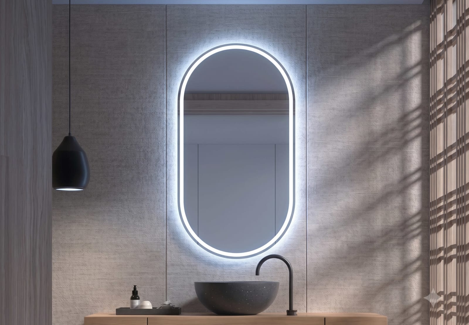 Miroir de salle de bain LED Aris Bruntec principal 0