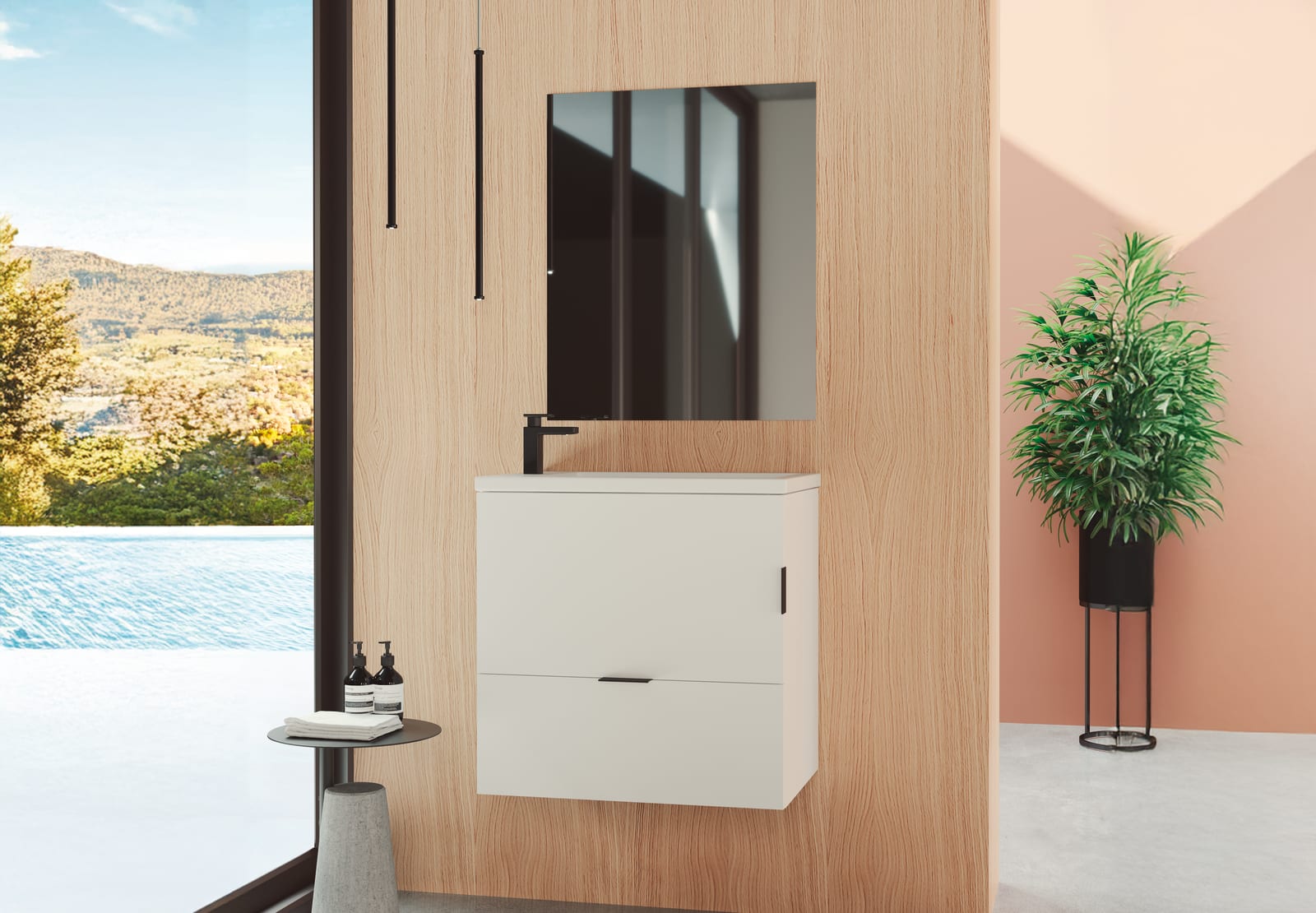 Conjunto mueble de baño fondo reducido 35 cm Petit Campoaras principal 0