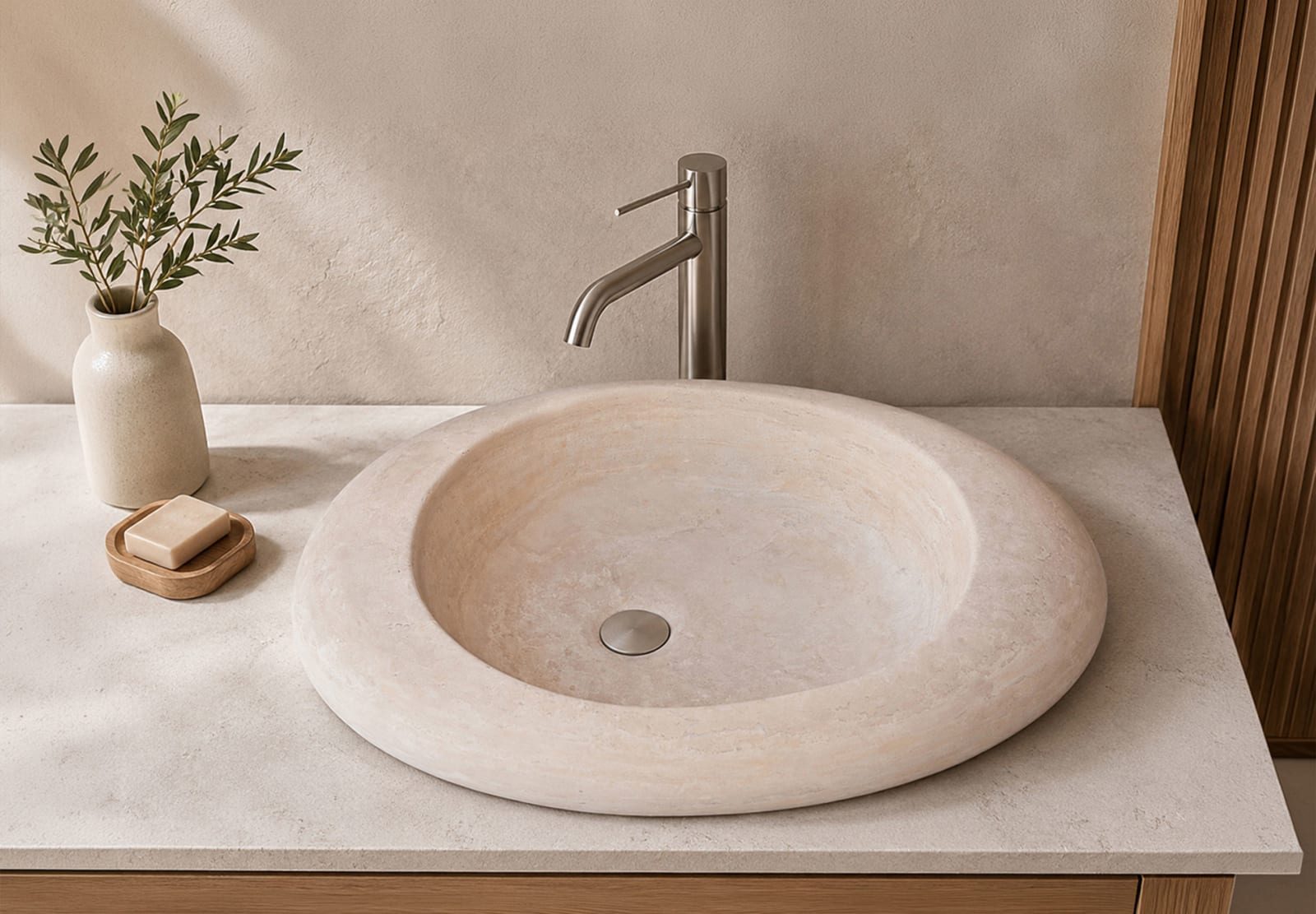 Lavabo de mármol natural Cicle Bruntec principal 0
