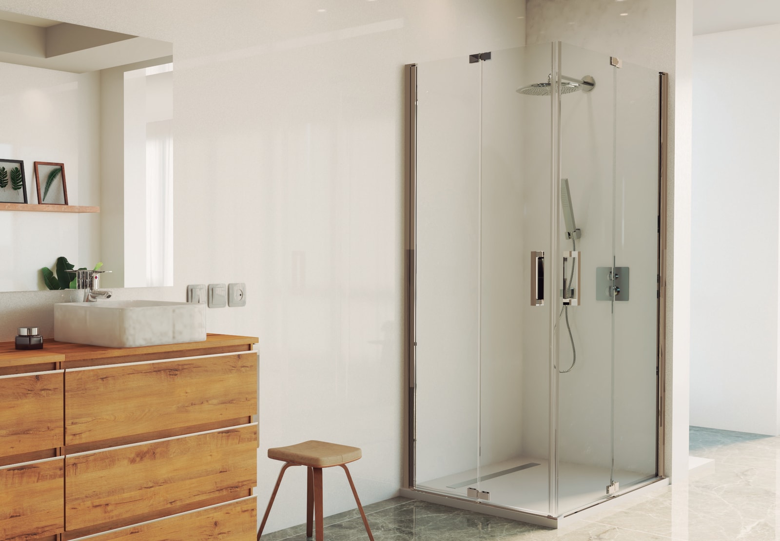 Paroi de douche Aura 300B Bruntec sur mesure principal 0
