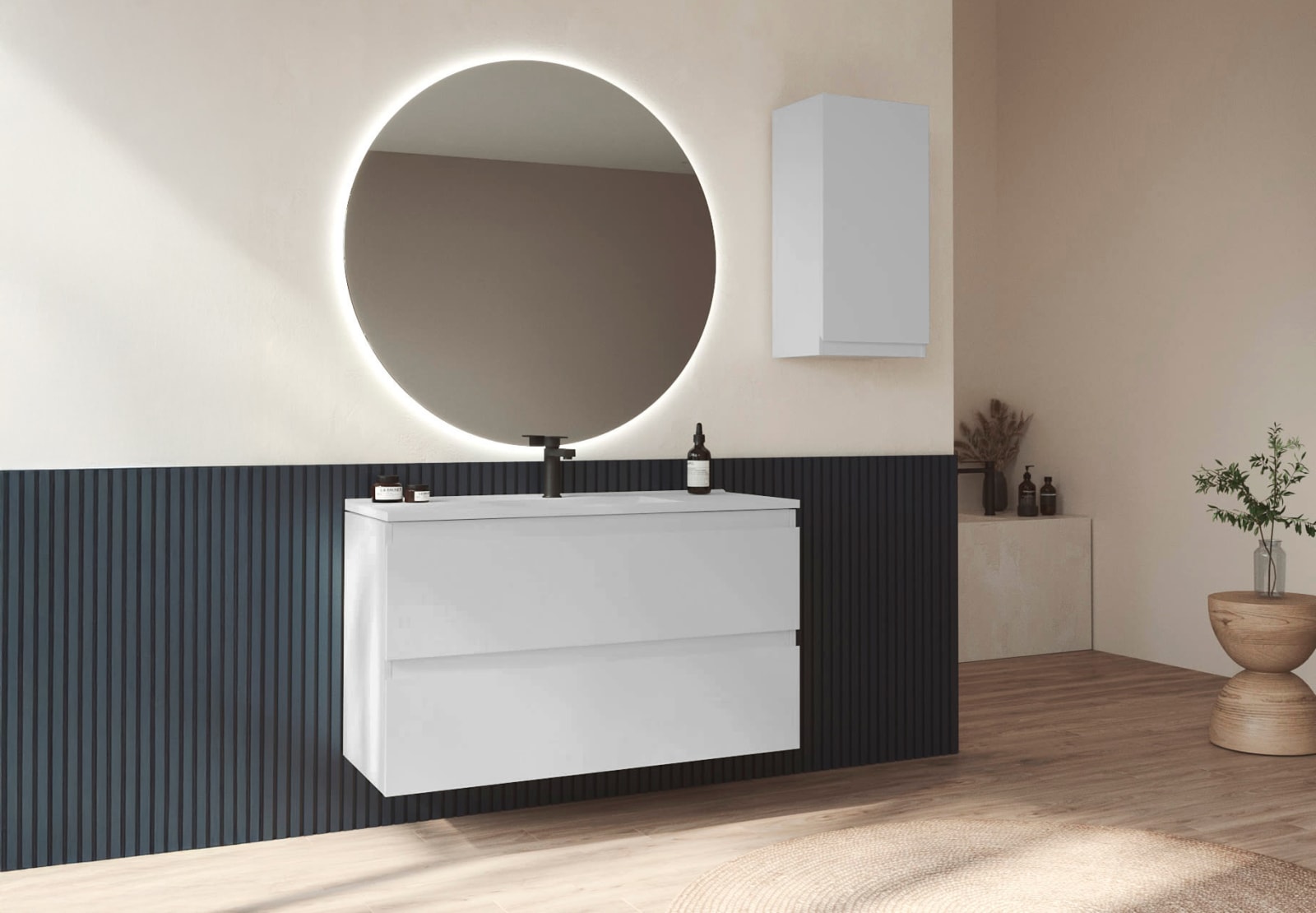 Meuble de salle de bains MDF laqués Vilma Bruntec principal 0