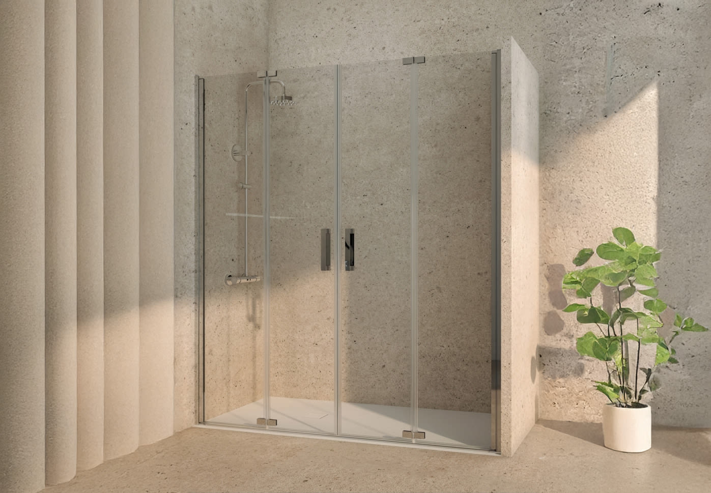 Paroi de douche Marina (200B) Bruntec sur mesure principal 0
