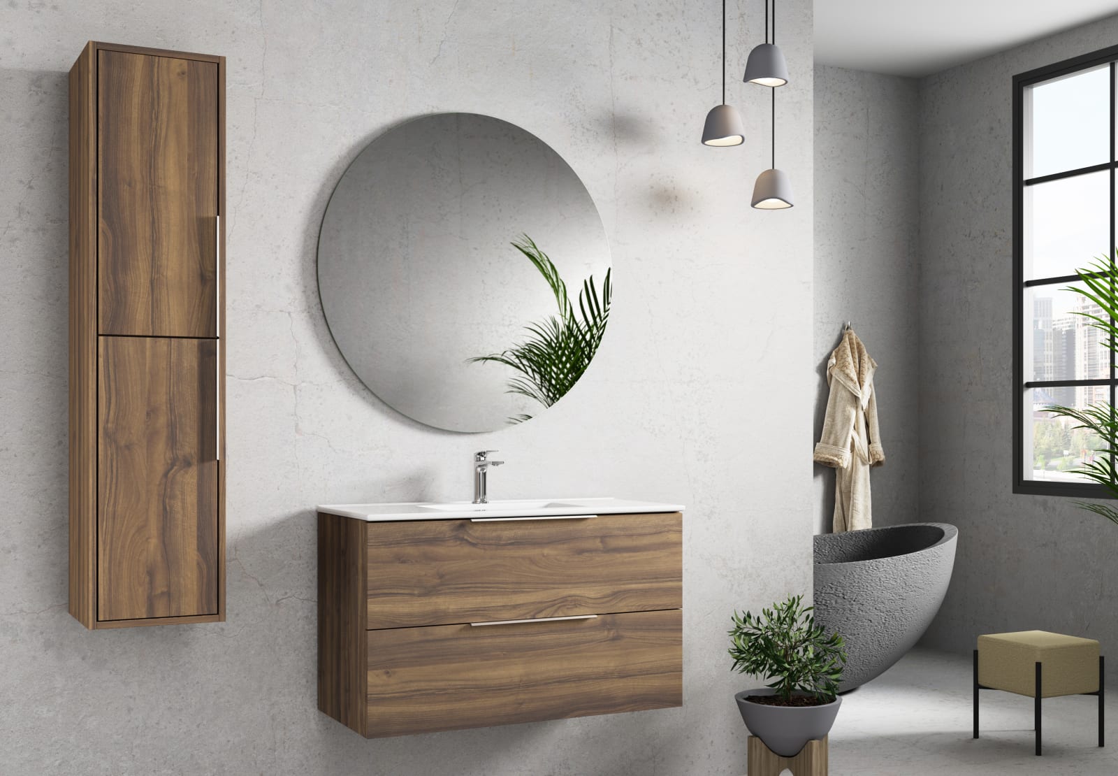 Conjunto mueble de baño Zahara Bruntec principal 0