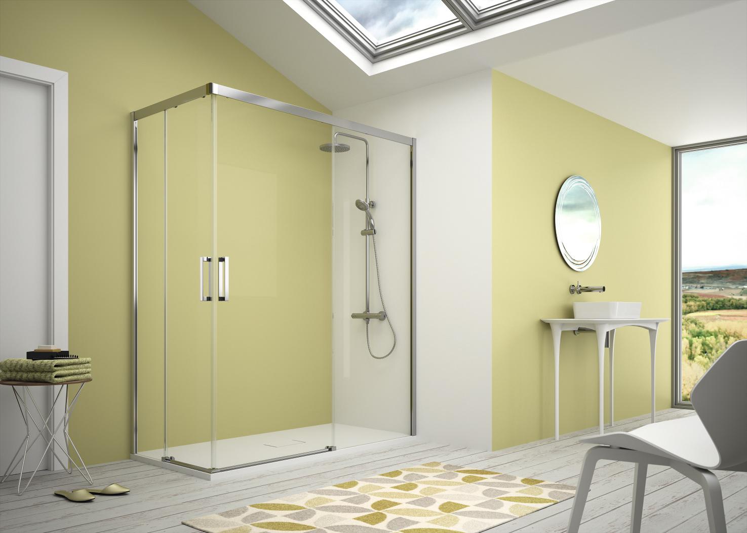 Paroi de douche 400 (CU607+CU607) Kassandra principal 0