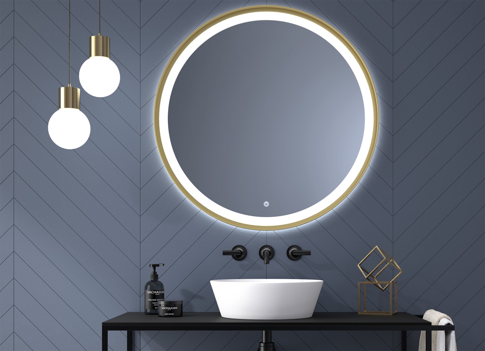Miroir de salle de bains avec éclairage LED Seychelles Eurobath principal 0