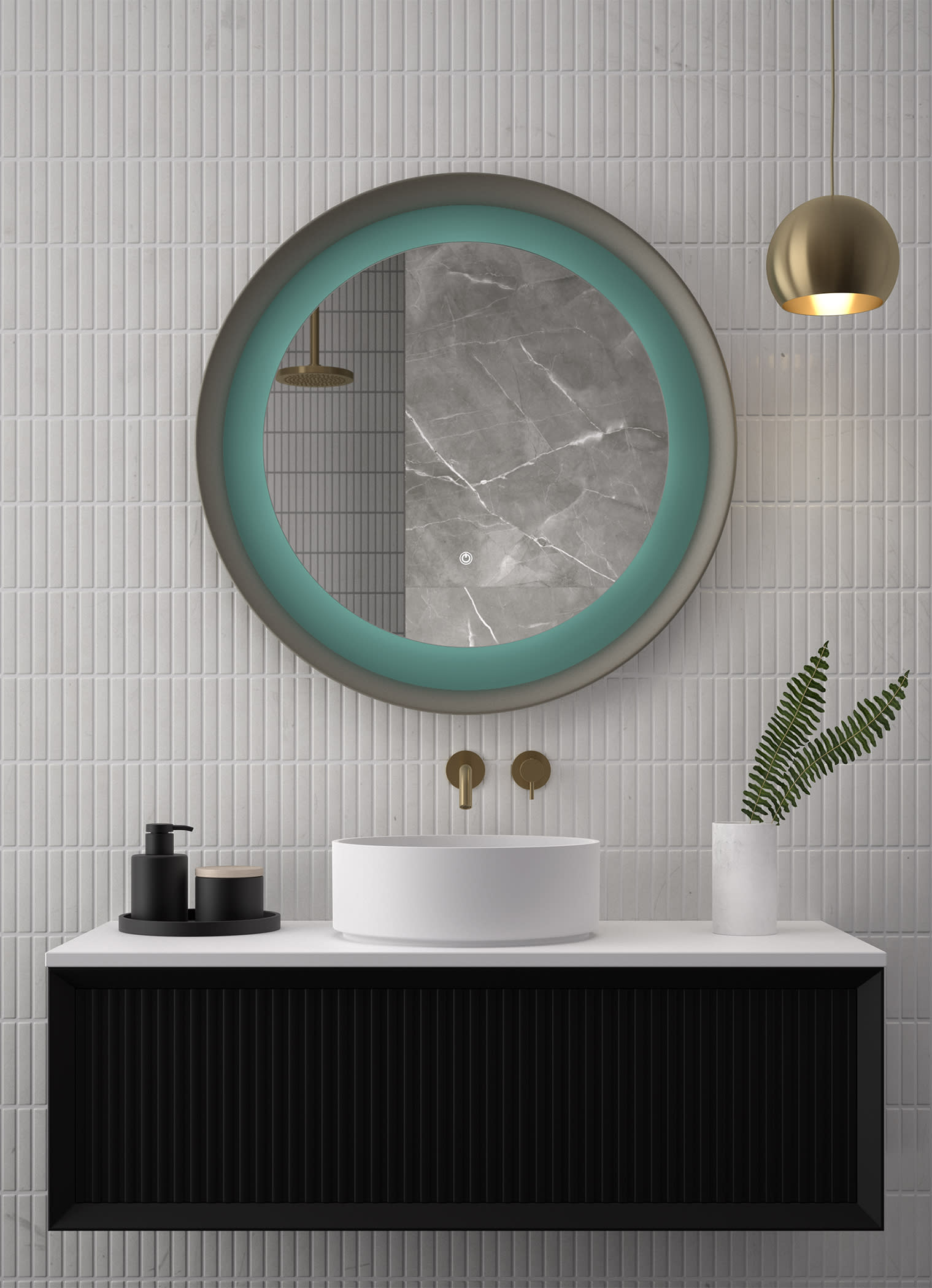 Miroir de salle de bains avec éclairage LED Bahia Eurobath principal 0