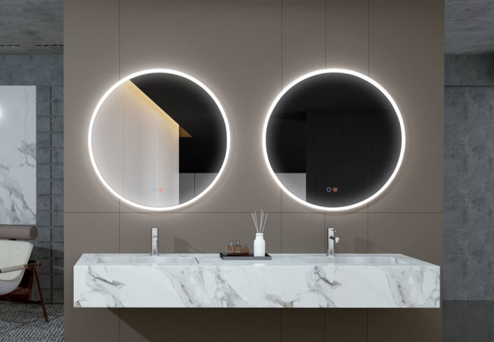 Miroir de salle de bains avec éclairage LED Atenas Ledimex principal 2