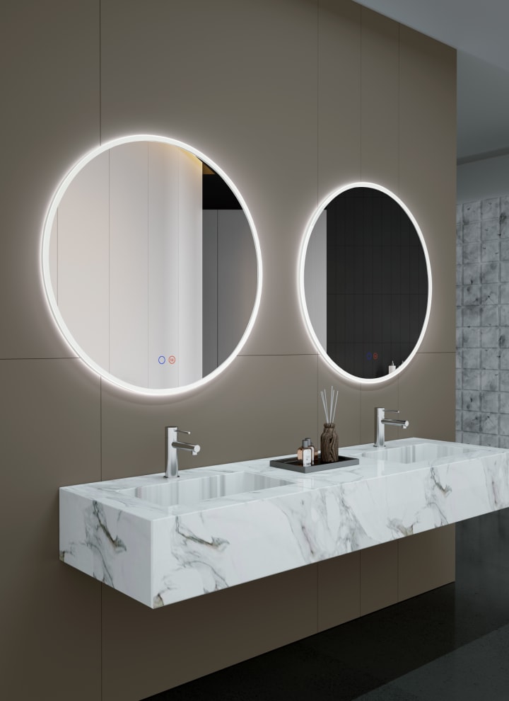 Miroir de salle de bains avec éclairage LED Atenas Ledimex principal 3
