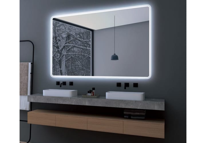 Miroir de salle de bains avec éclairage LED Praga Ledimex environnement 9