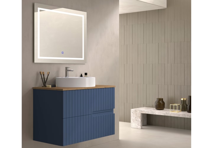 Meuble de salle de bains avec plan de toilette en bois Ebi Bruntec couleurs principal 7