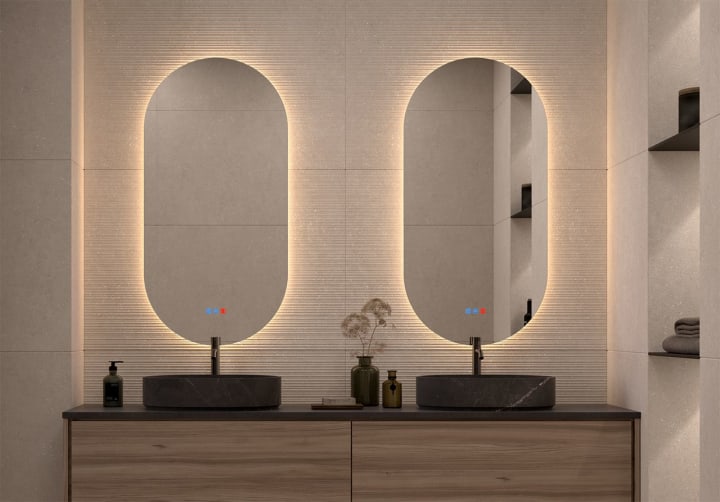 Bruntec Delta Miroir de salle de bain avec éclairage LED principal 4