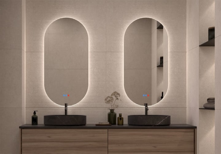 Bruntec Delta Miroir de salle de bain avec éclairage LED principal 2