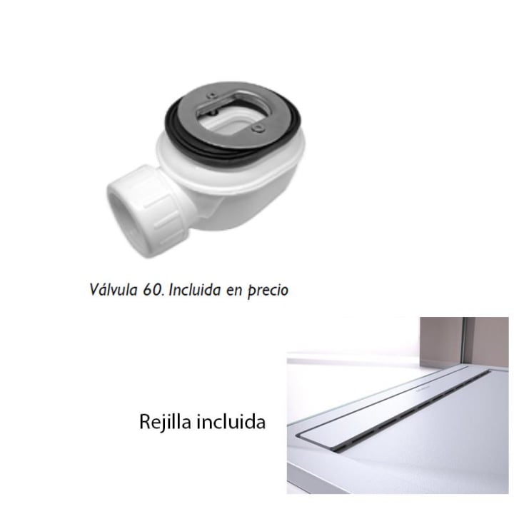 Platos de ducha de resina Design TOP Bruntec croquis 7