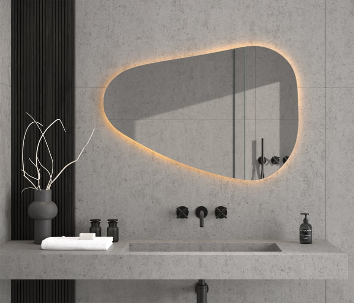 Espejo irregular luz LED Arequipa de Eurobath principal 1