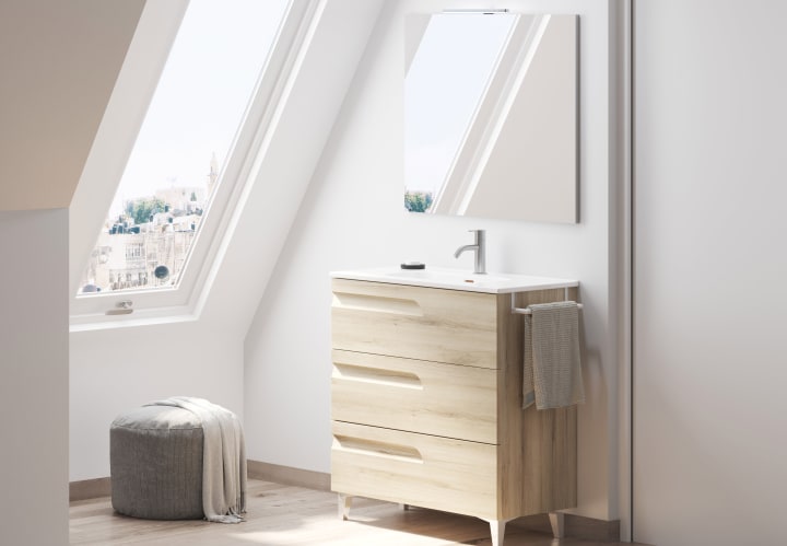 Ensemble de meubles de salle de bains profondeur réduite 39 cm Vitale Royo principal 1