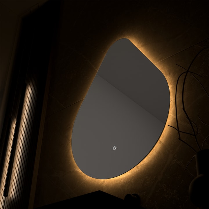 Miroir de salle de bains avec LED Lluvia Eurobath détail 5