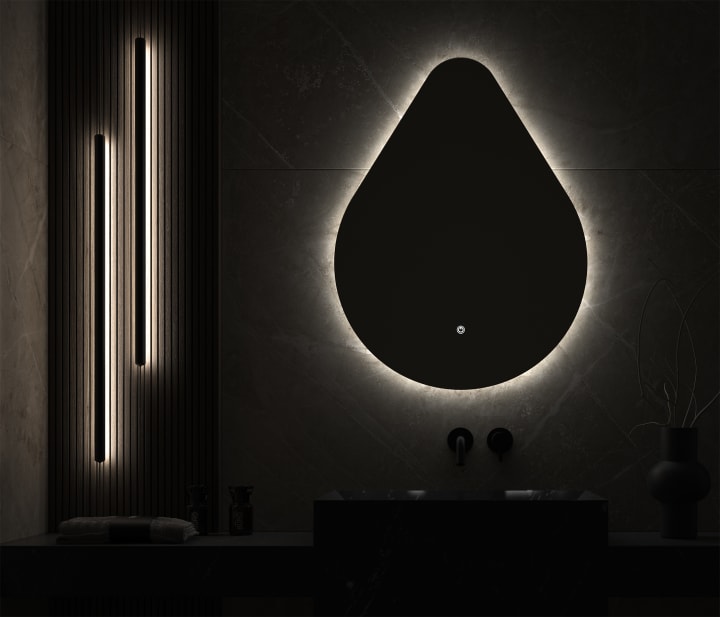Miroir de salle de bains avec LED Lluvia Eurobath principal 1