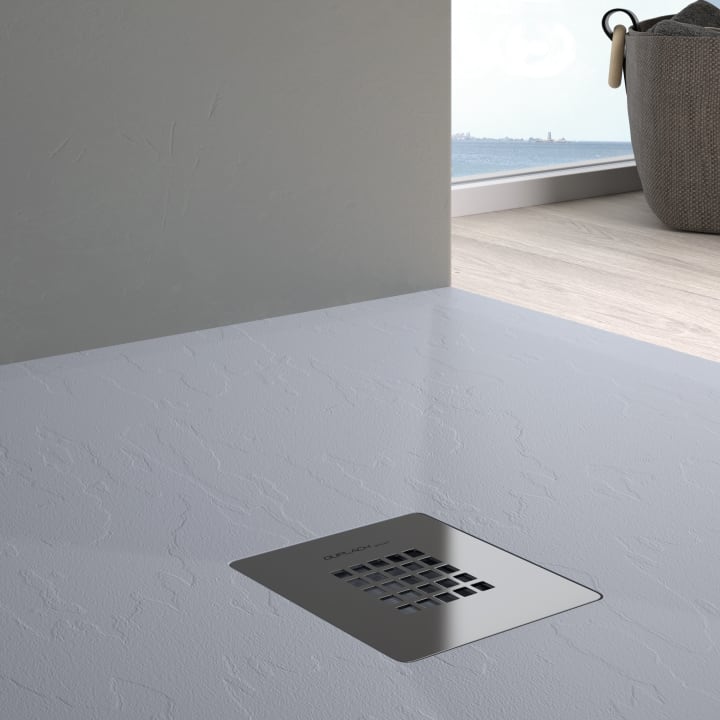 Plato de ducha de resina Design Basic Bruntec detalle 3