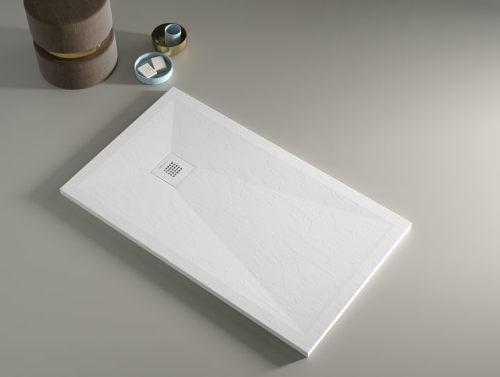 Plato de ducha de resina Design Basic Bruntec ambiente 5
