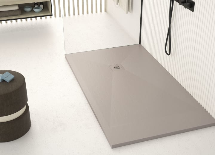 Plato de ducha de resina Design Basic Bruntec ambiente 6