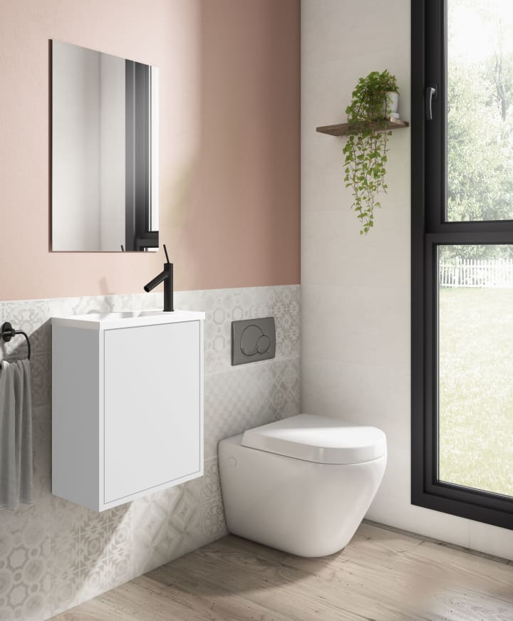 Ensemble de meubles de salle de bains à faible profondeur 22 cm Loft Visobath principal 1