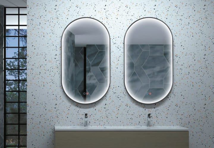 Miroir de salle de bains avec éclairage LED Rio Ledimex principal 1