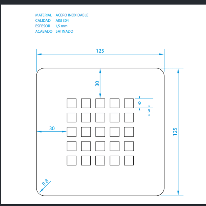 Platos de ducha de resina Ideal Bruntec croquis 8