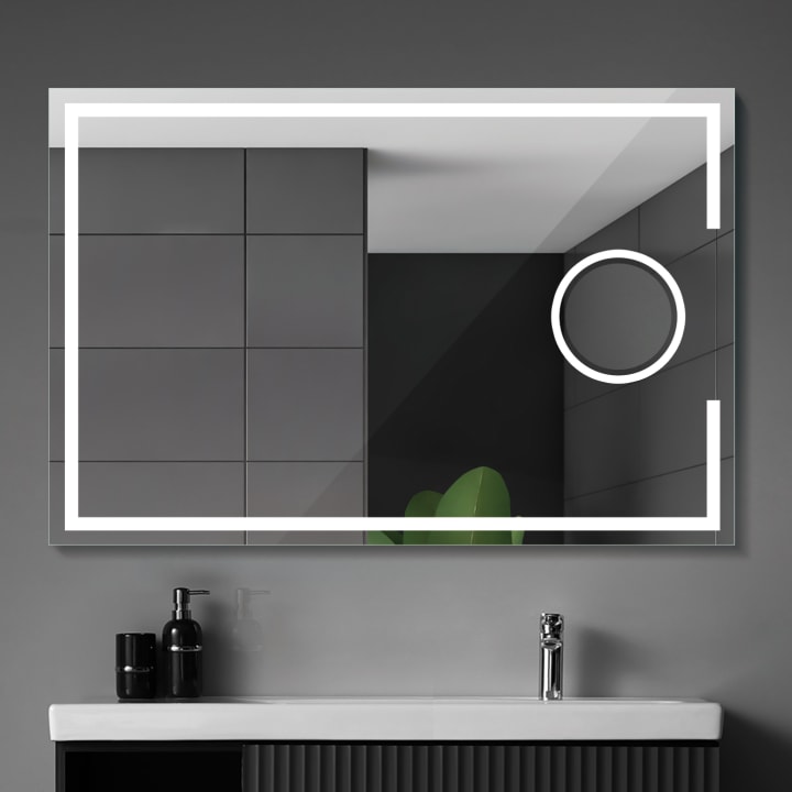 Miroir de salle de bain avec éclairage LED Malta Ledimex principal 2