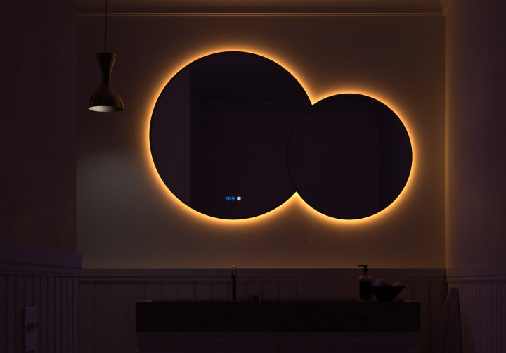 Espejo de baño con luz LED Solaris Bruntec principal 6