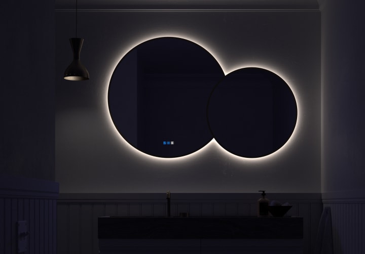 Espejo de baño con luz LED Solaris Bruntec principal 9