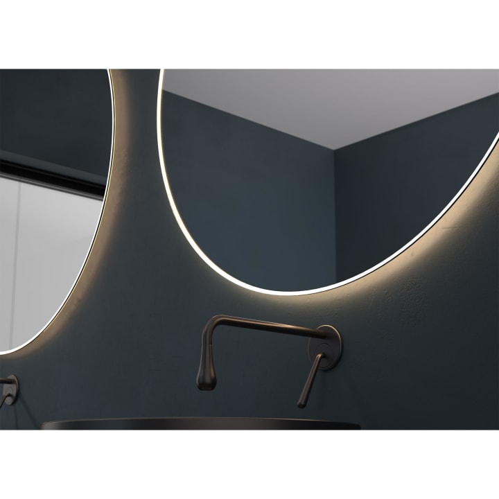 Miroir de salle de bains avec éclairage LED Caledonia Eurobath détail 3