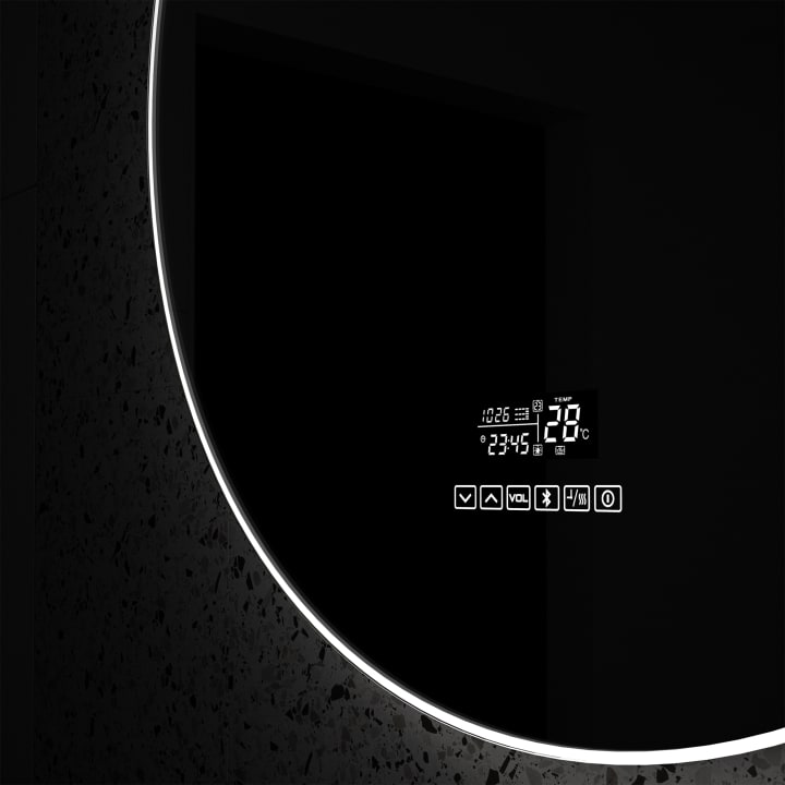 Miroir de salle de bains avec éclairage LED Caledonia Eurobath détail 6