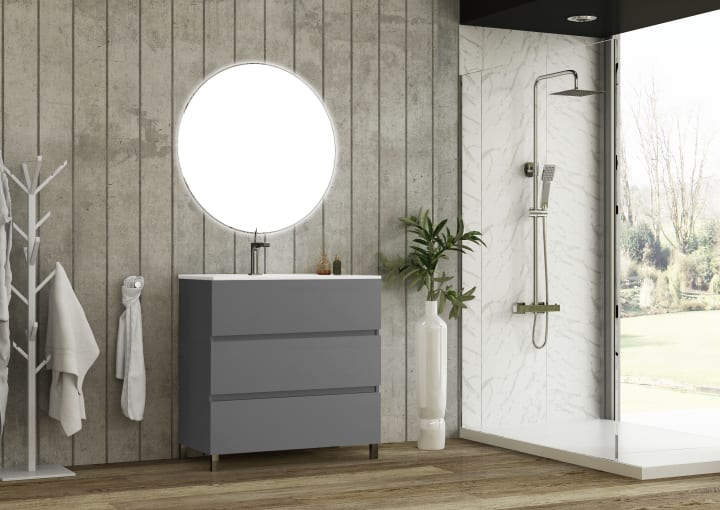 Conjunto mueble de baño Basic Bruntec principal 2