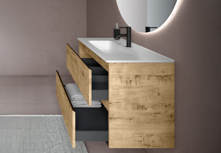 Ensemble de meubles de salle de bains Roma Bruntec détail 3