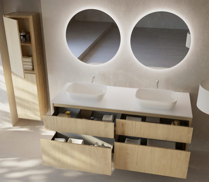 Columna madera maciza Alpes 17 Bruntec ambiente 2