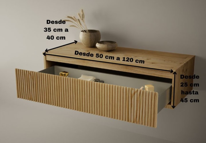 Commode en bois Alpes Bruntec croquis 5