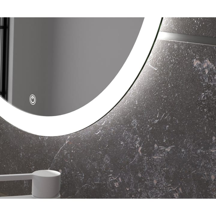 Miroir de salle de bains avec éclairage LED Capri Eurobath détail 2