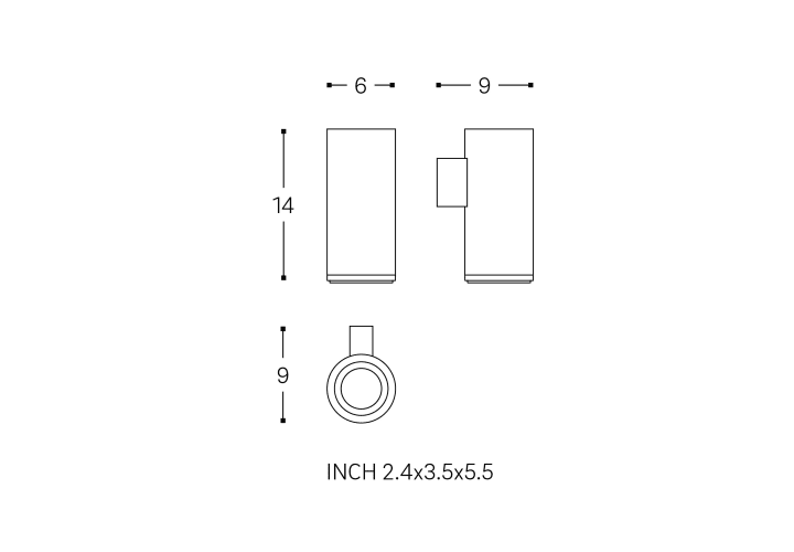 Porte-brosse de toilette Logic Cosmic croquis 9